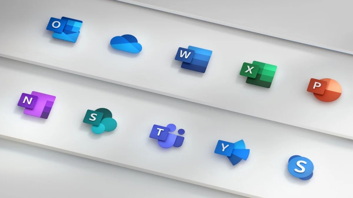 Nouvelles icônes des logiciels Microsoft