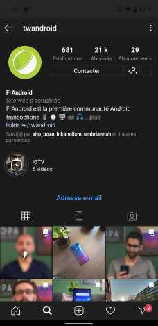 Instagram Sombre