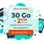 🔥 Bon plan : le forfait mobile 30 Go est à 2,99 euros par mois pendant 6 mois