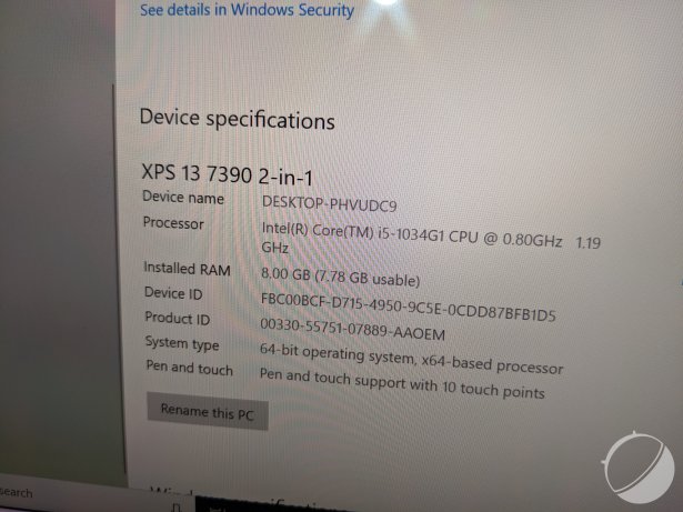 Dell XPS 13 2-en-1 2019 Ice Lake PEM (9)