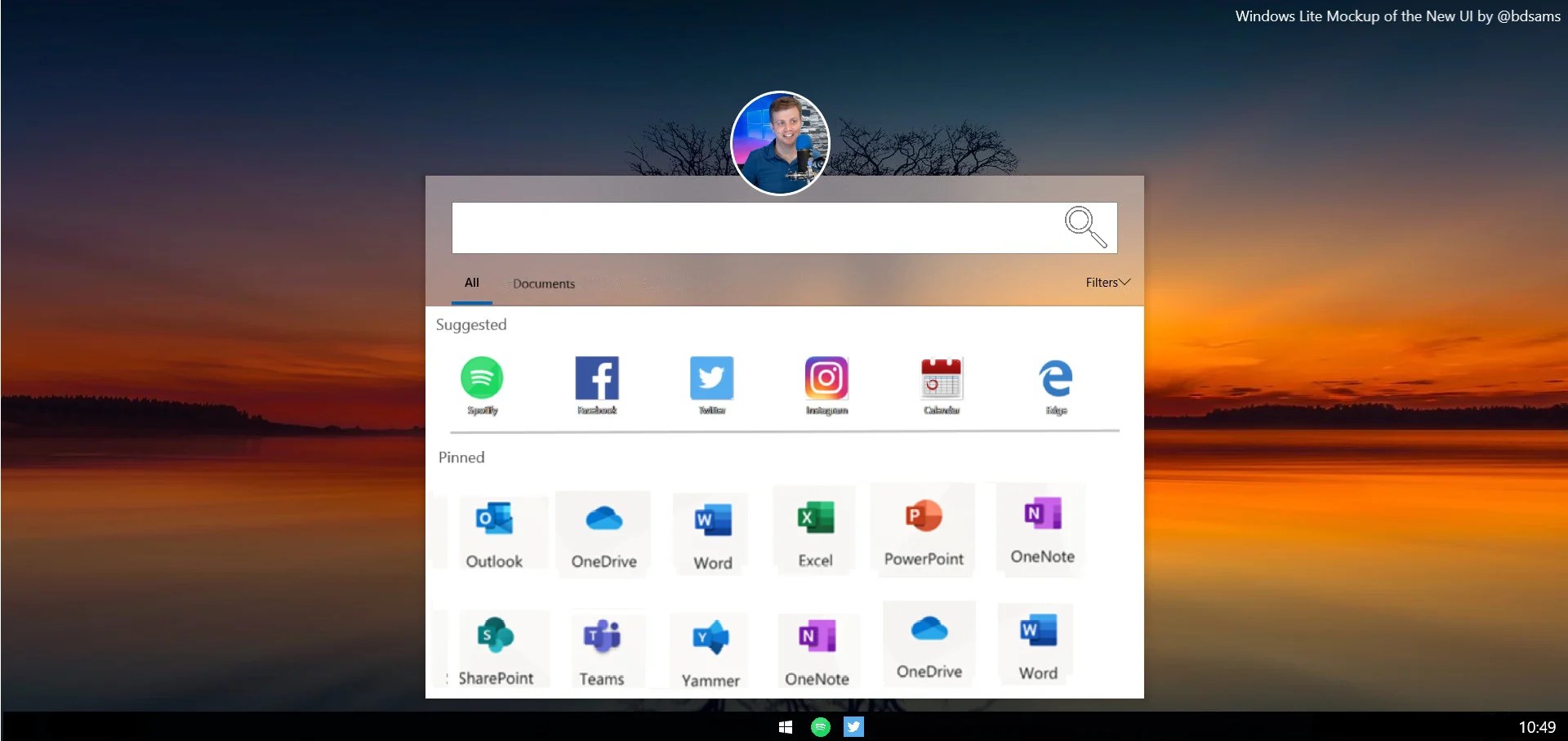 Windows Lite mockup