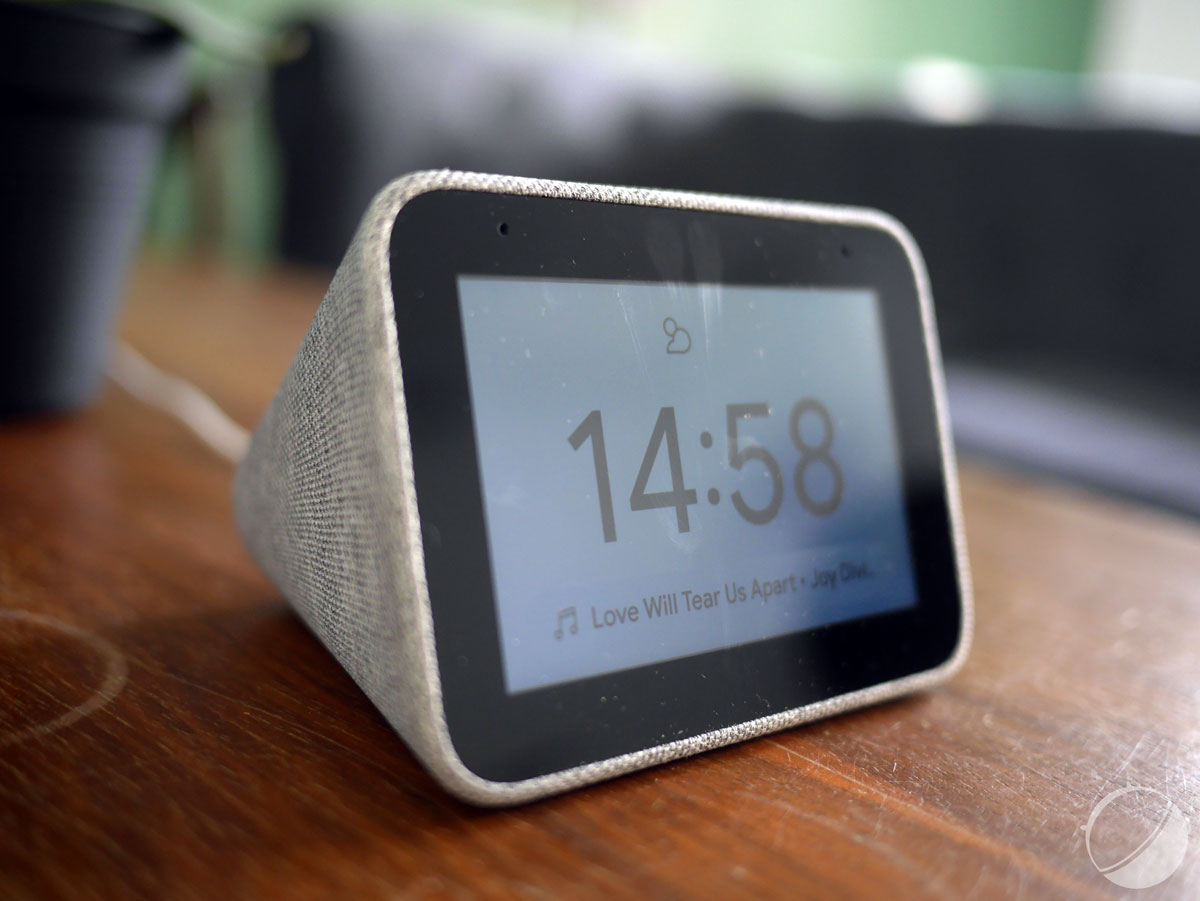 Lenovo Smart Clock, coloris gris chiné