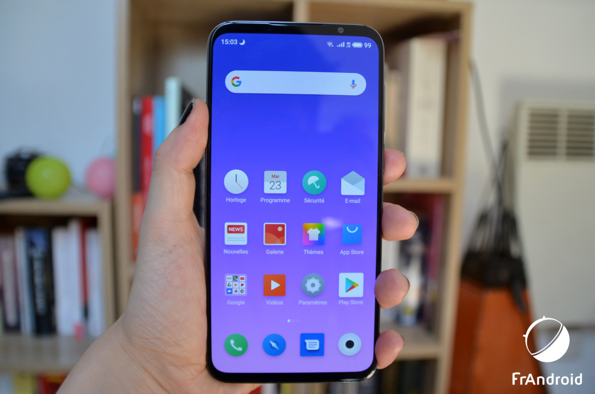 Face avant du Meizu 16s