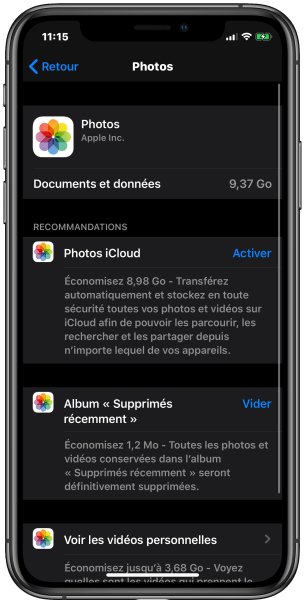 Apple iOS Libérer stockage tuto (7)