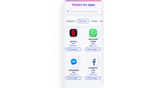 Applications mobile nouveau smartphone Android iOS n