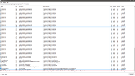 Charge CPU de SearchUI / Cortana avec le bug - Source : /u/DefinitelyYou