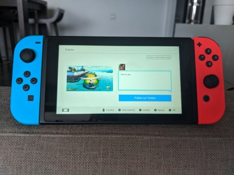 Publier une image sur Twitter sur Switch