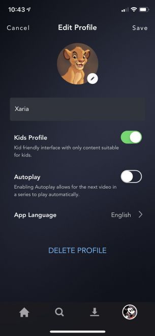 Disney Plus Android kid