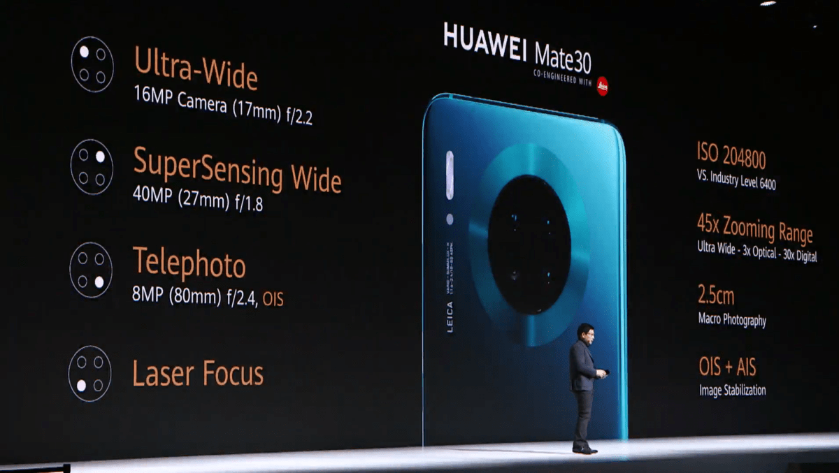 Huawei Mate 30 photo specs