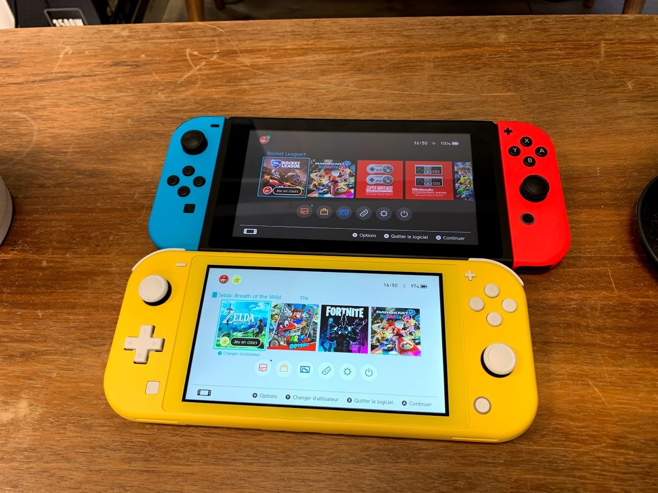 Nintendo Switch et Switch Lite