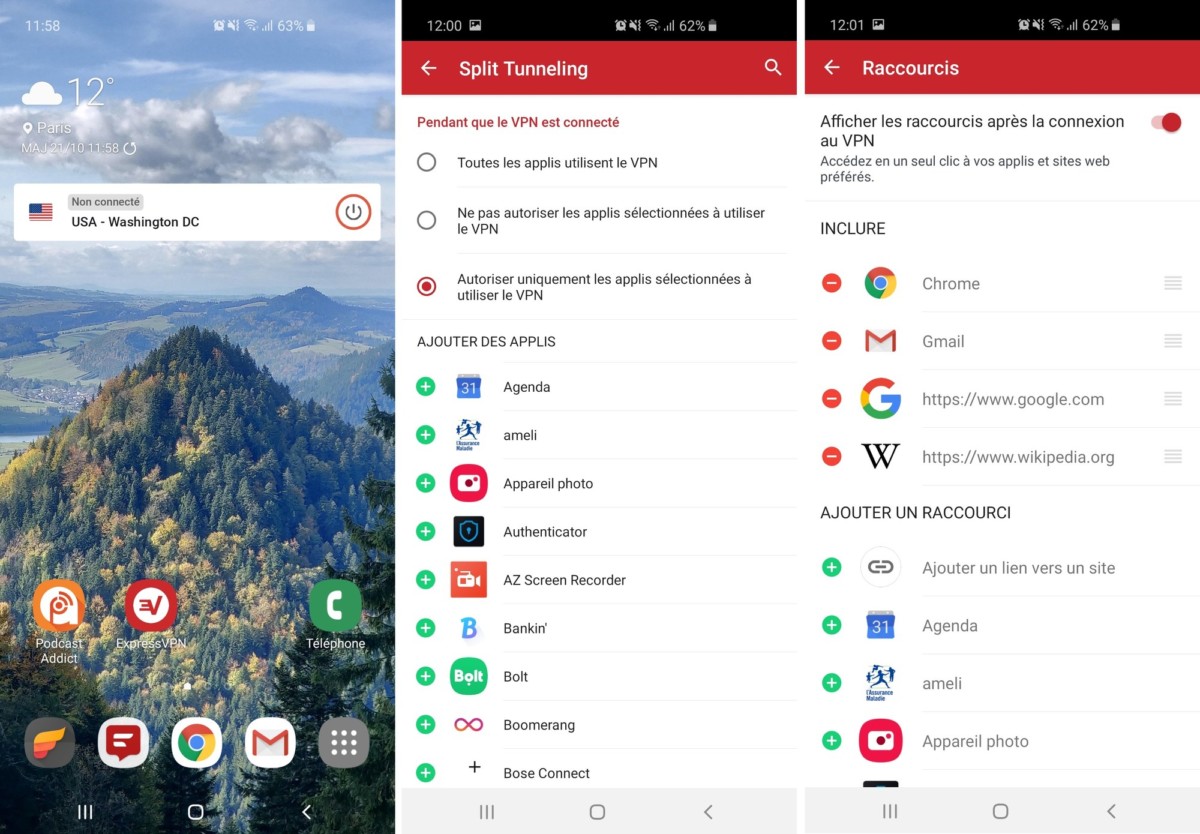 expressvpn app android widget