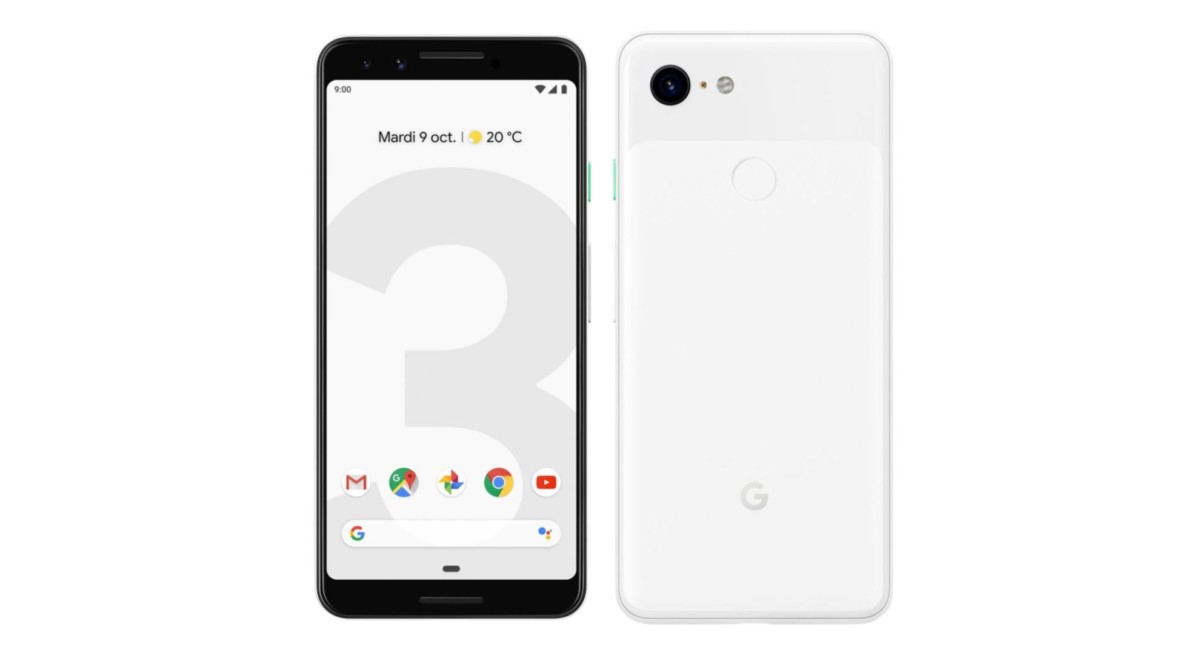 Google Pixel 3 résolument blanc