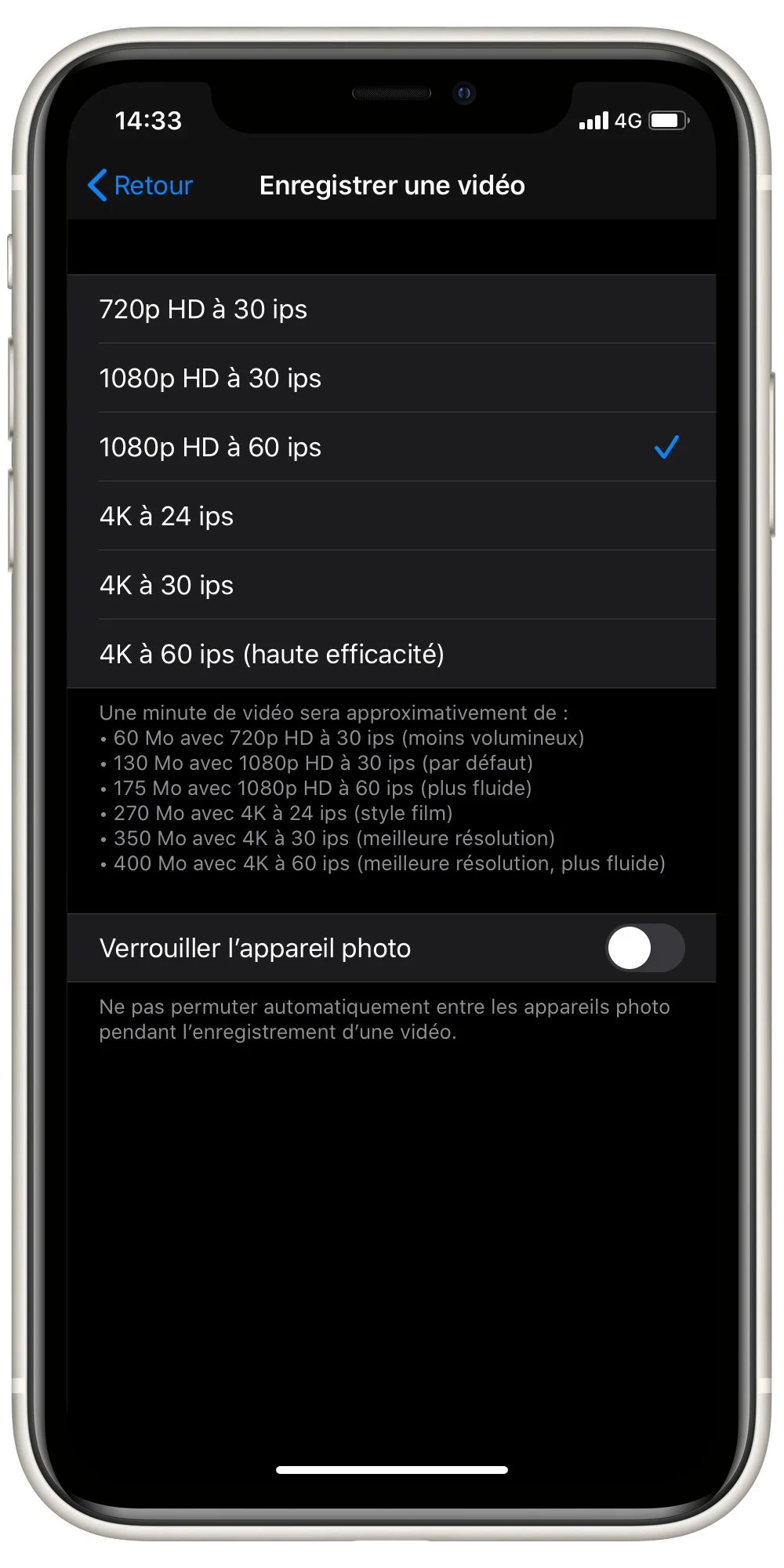 iPhone 11 Camera UI parametres (3)