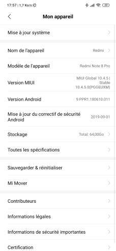 Xiaomi MIUI Redmi Note 8 UI (2)