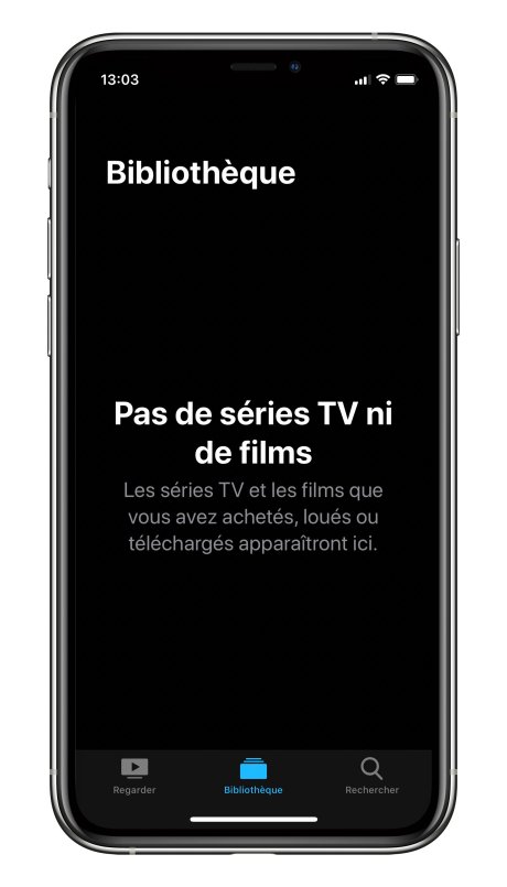 Apple TV blibliothèque