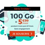 Pour l’arrivée du Black Friday, ce forfait mobile 100 Go est à 5,99 euros/mois Pour l’arrivée du Black Friday, ce forfait mobile 100 Go est à 5,99 euros/mois