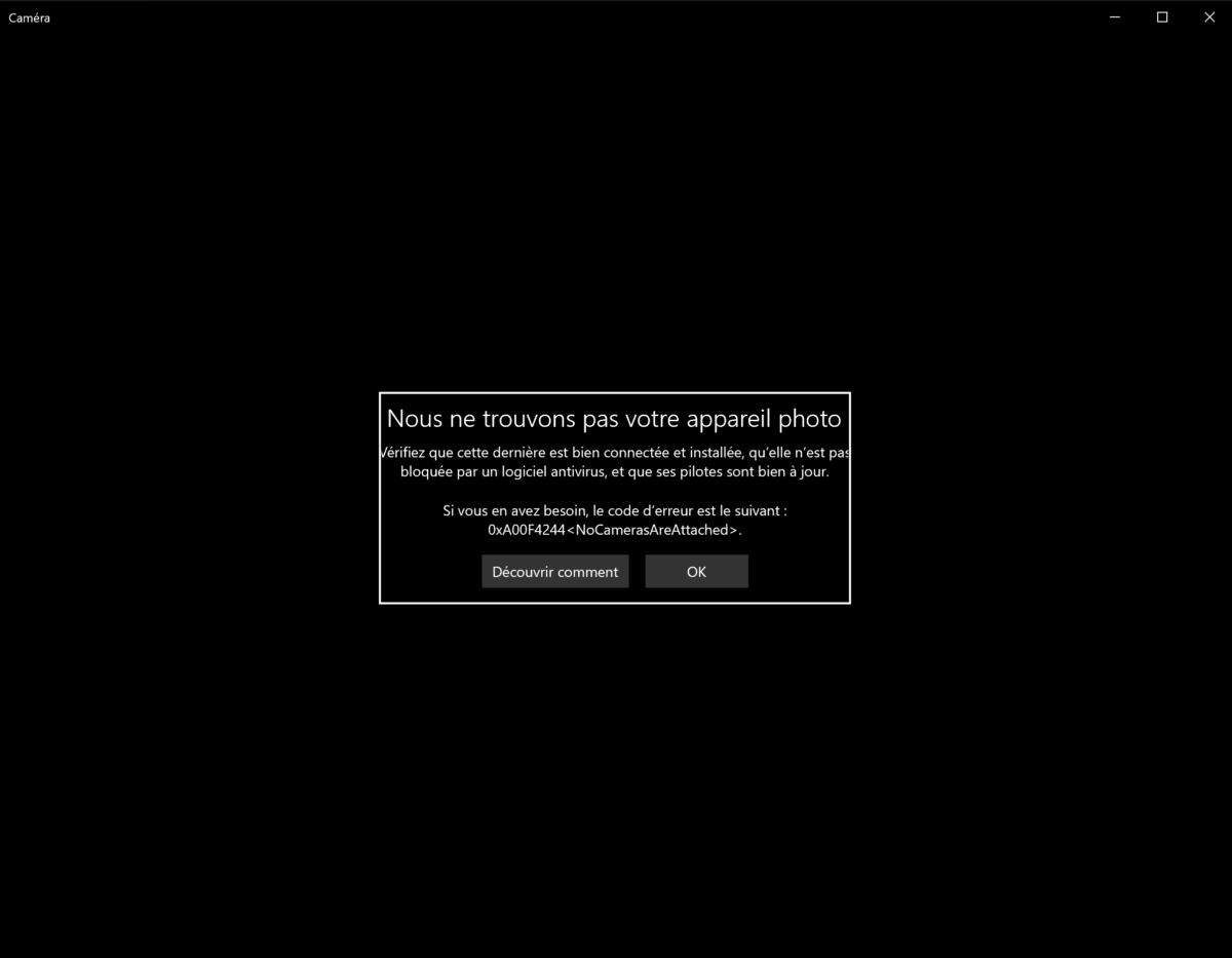 désactiver webcam 6