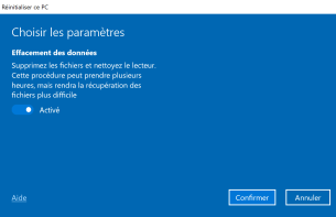 Réinitialiser windows 10 6