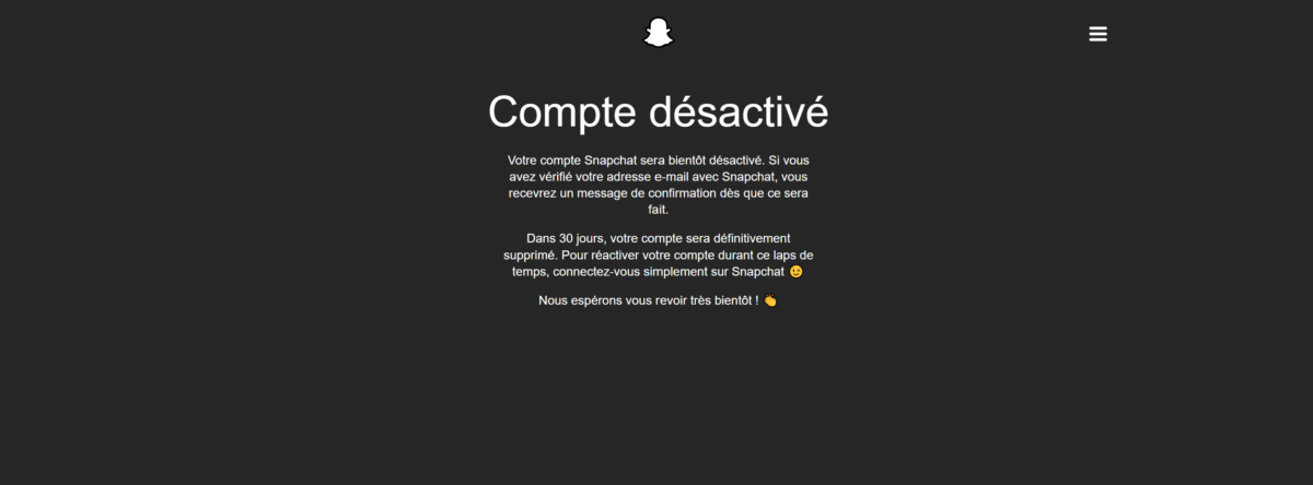 Comment supprimer ou désactiver son compte Snapchat