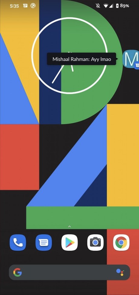 Google_Messages_Android_10_Bubble_1