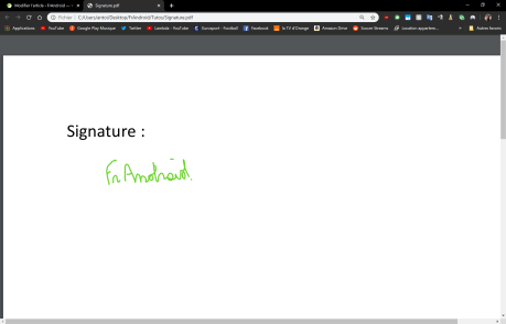 La signature s'affiche bien dans tous les logiciels et pas seulement dans Acrobat par la suite
