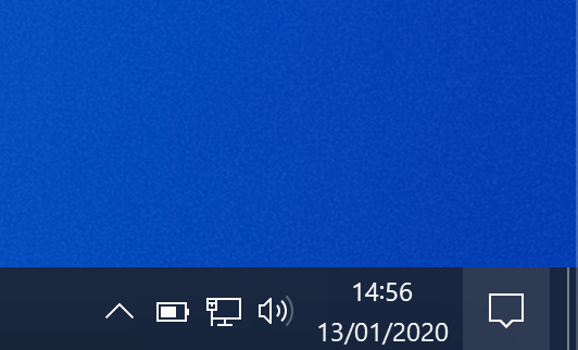 Centre notifications Windows 1