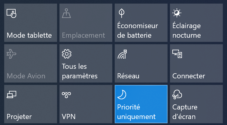 Centre notifications Windows 3