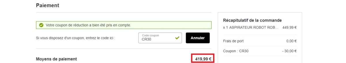 code promo roborock s6 xiaomi sur rakuten