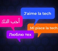 "J'aime la tech" en différentes langues // Source : Frandroid