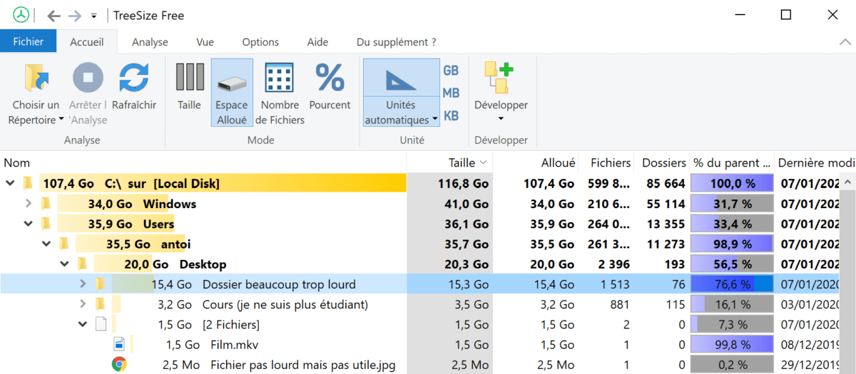Libérer espace Windows 6