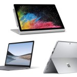 Microsoft Surface Pro 7, Laptop 3 et Book 2