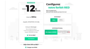 RED by SFR prolonge son forfait 60 Go à 12 euros par mois