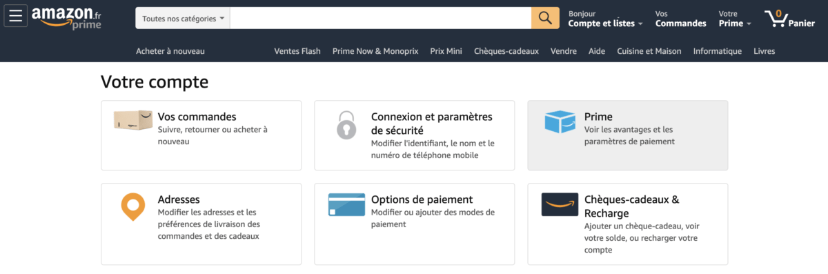 Résilier Amazon Prime 2