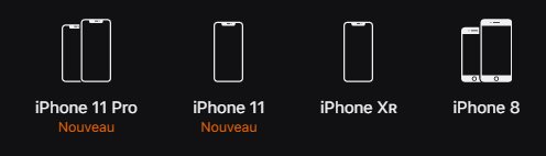 Gamme iPhone début 2020