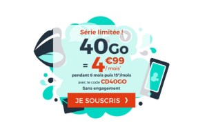 Plus qu’un jour pour profiter du forfait mobile 40 Go à moins de 5 euros