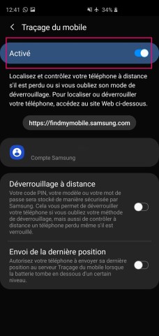 Samsung désactiver find my mobile (4)