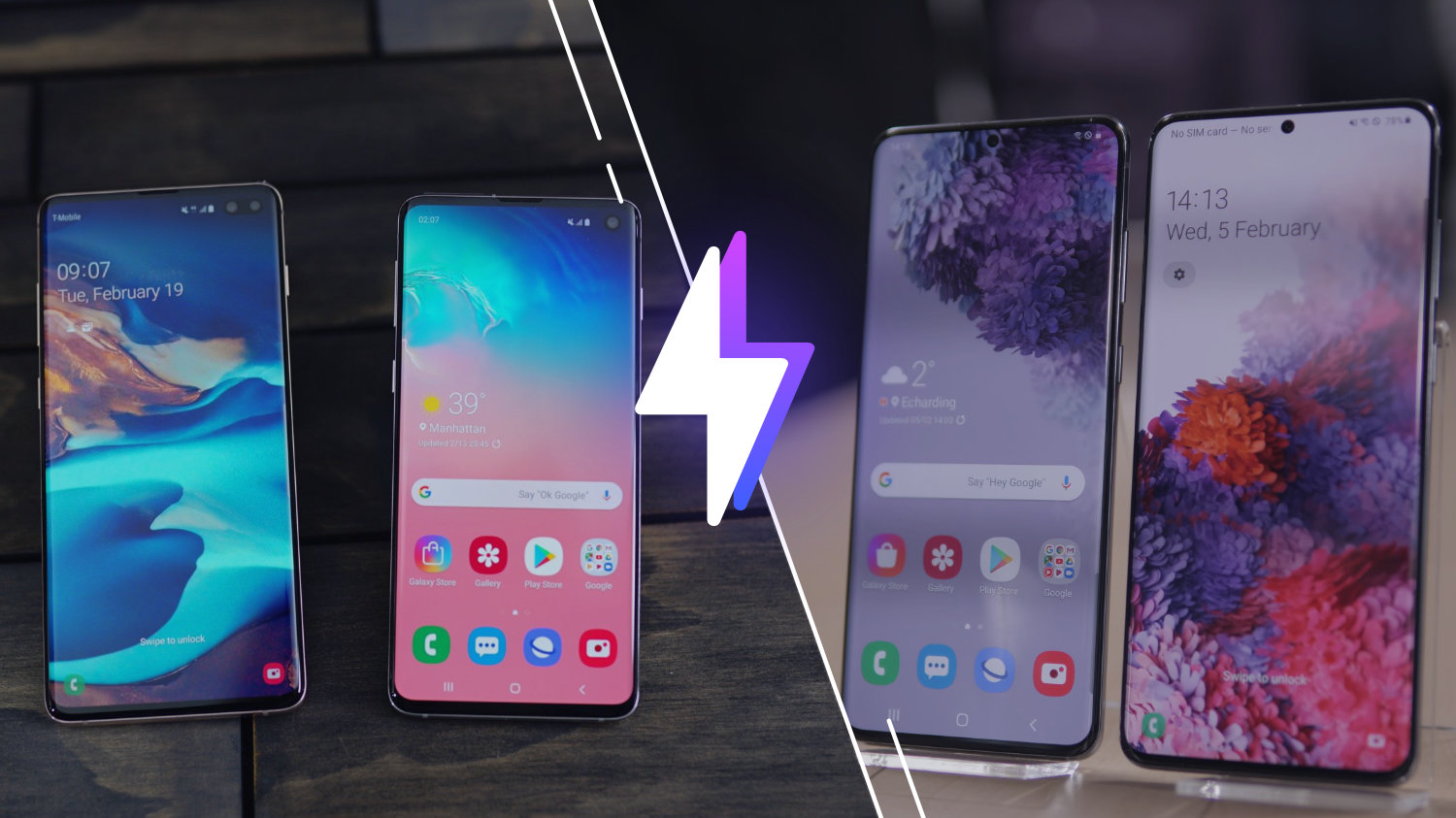 Galaxy S10 et S10+ vs Galaxy S20 et S20+