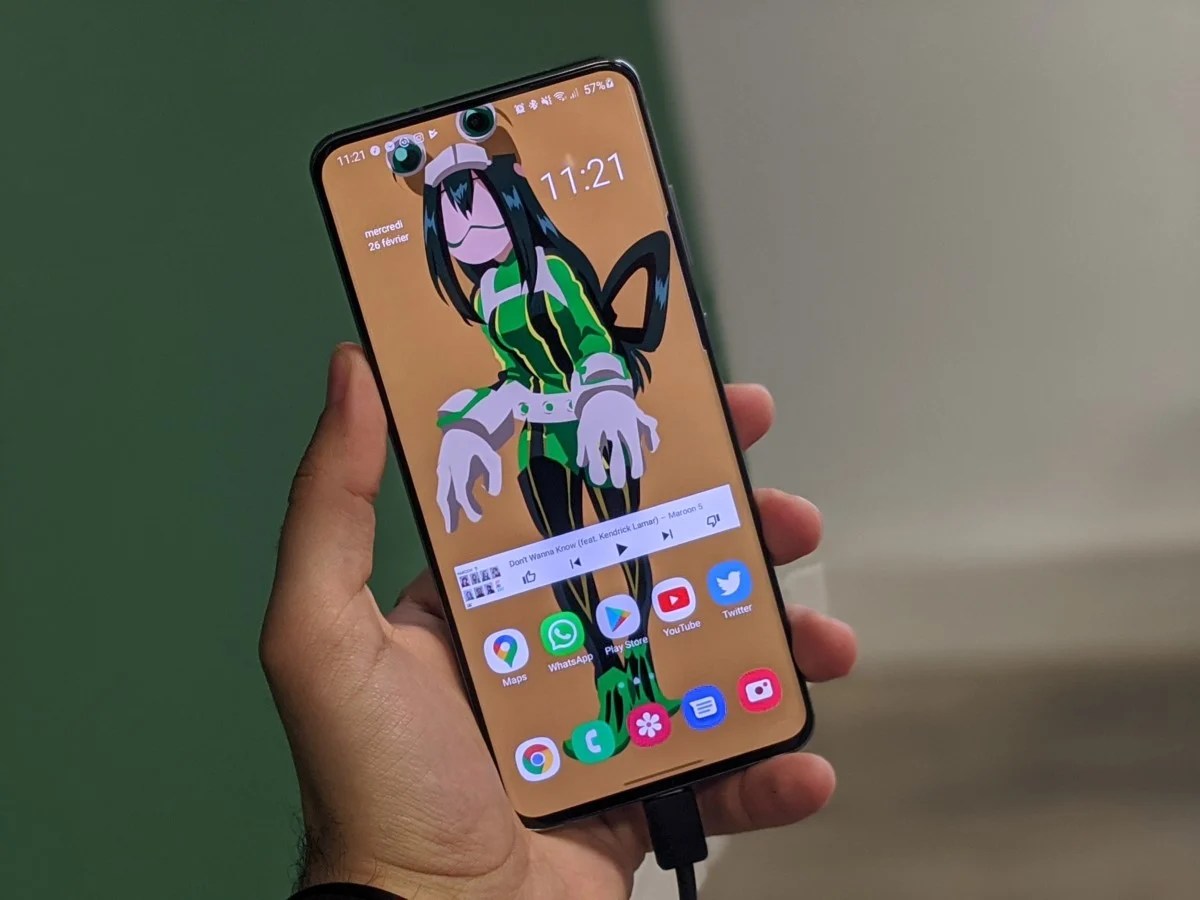 Samsung Galaxy S20 Ultra en charge