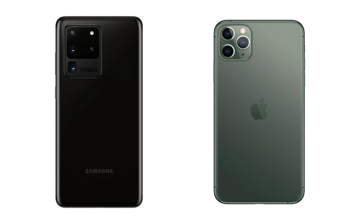 Samsung Galaxy S20 ultra vs iPhone 11 Pro Max