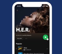 L'interface de Spotify sur iPhone // Source : Spotify