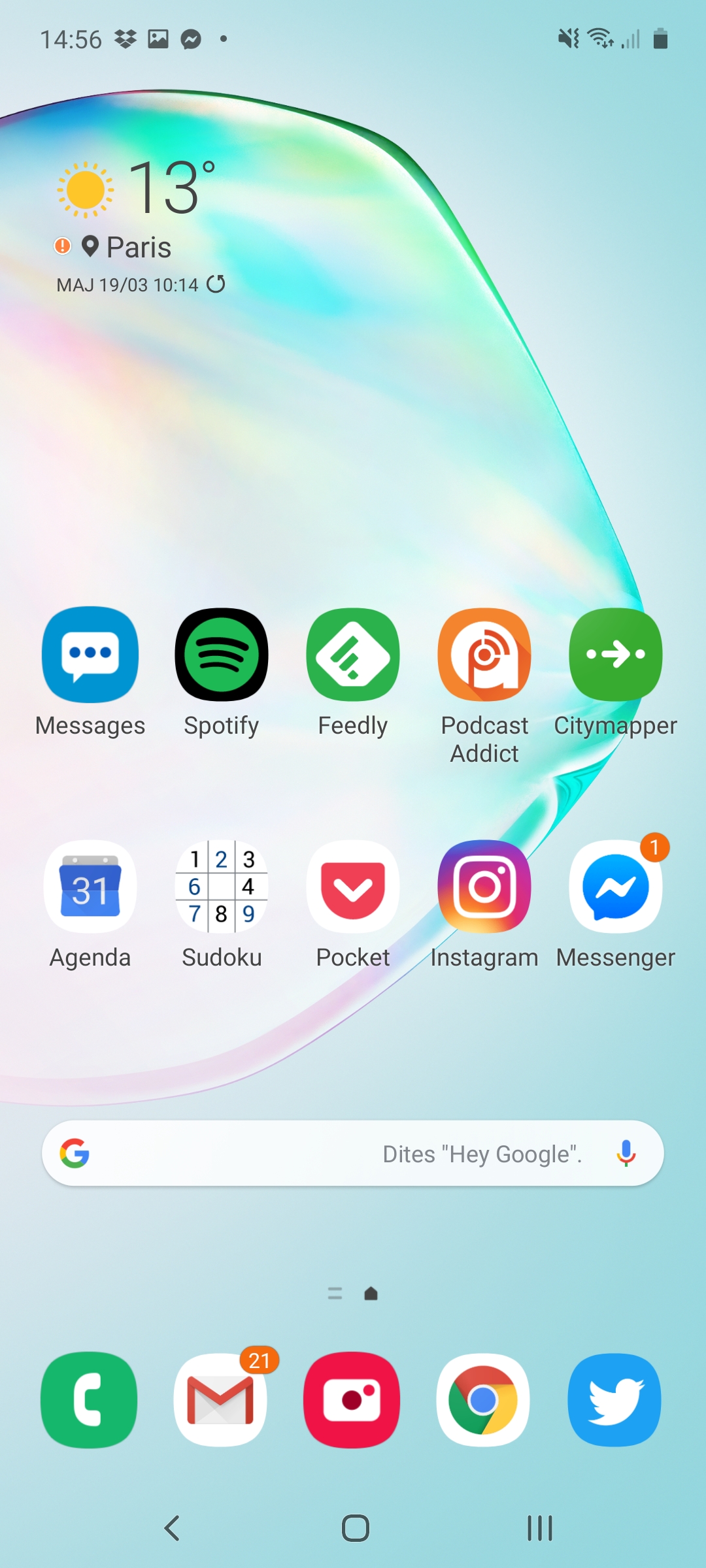 L'interface One UI 2.0 sur le Samsung Galaxy Note 10 Lite