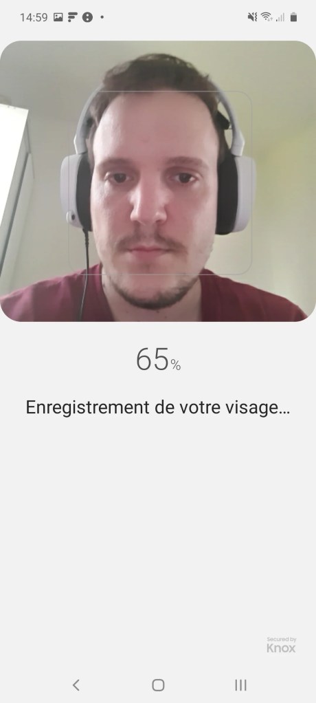 La reconnaissance faciale 2D du Samsung Galaxy Note 10 Lite