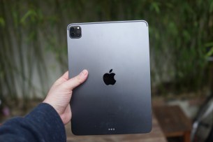 Le dos de l'iPad est lissé