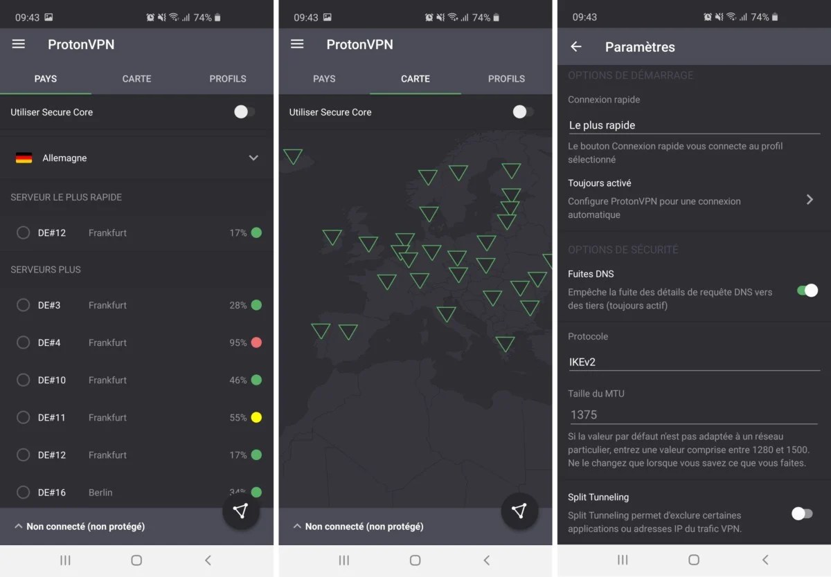 application android protonvpn