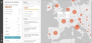 Bing propose la meilleure carte de suivi du Coronavirus par pays