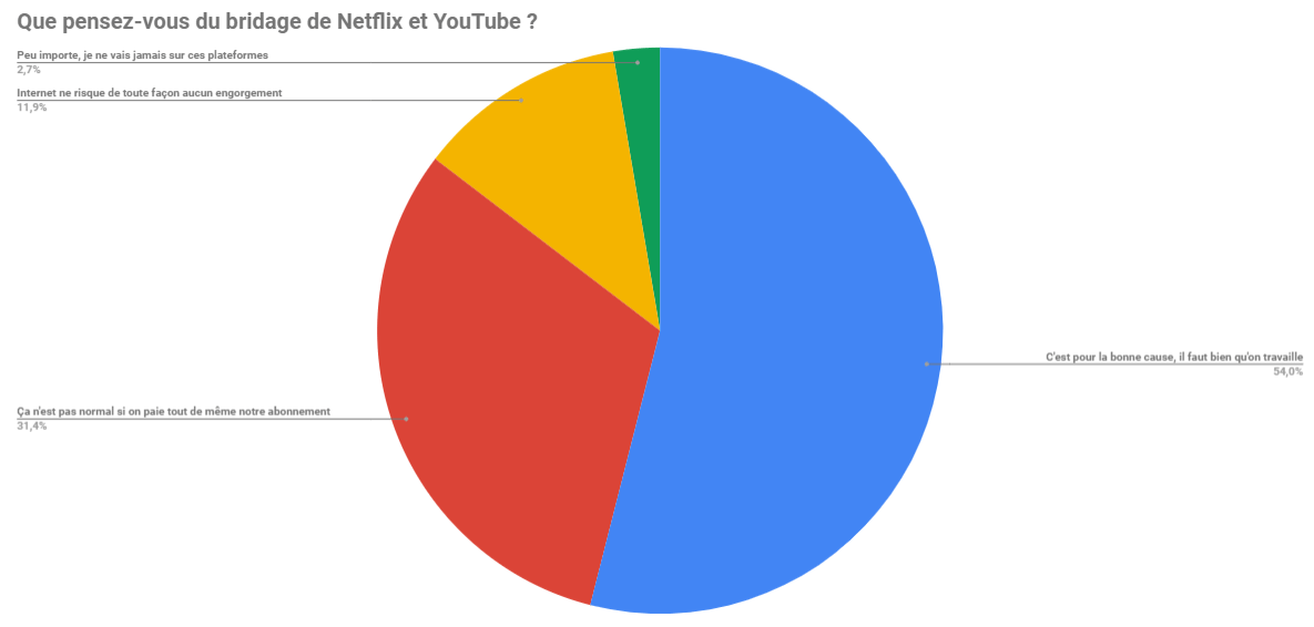bridage youtube netflix sondage