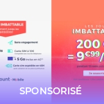 10 euros, c’est le prix incroyable de ce forfait mobile 200 Go 10 euros, c’est le prix incroyable de ce forfait mobile 200 Go