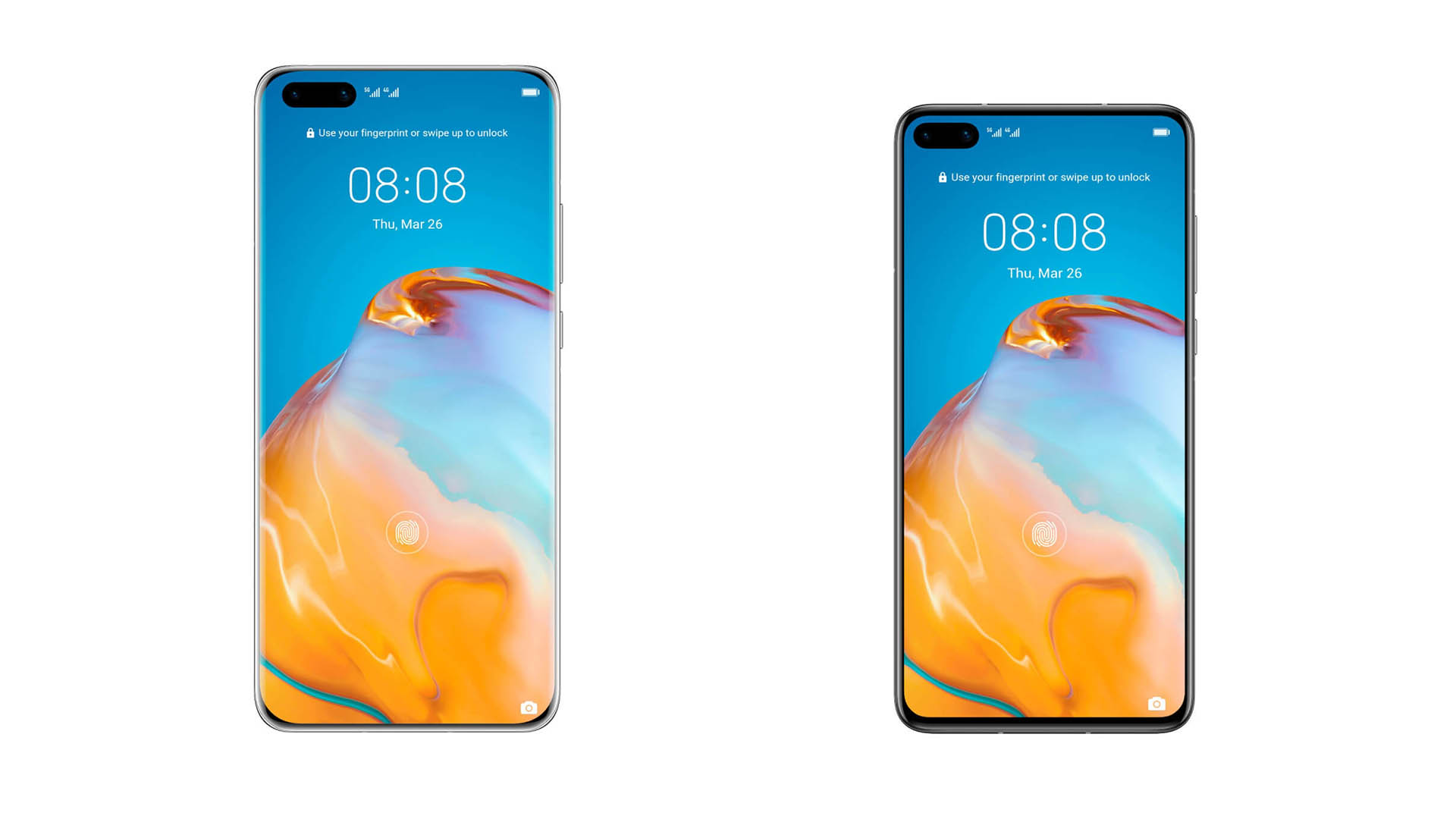 Huawei P40 et P40 Pro en rendus