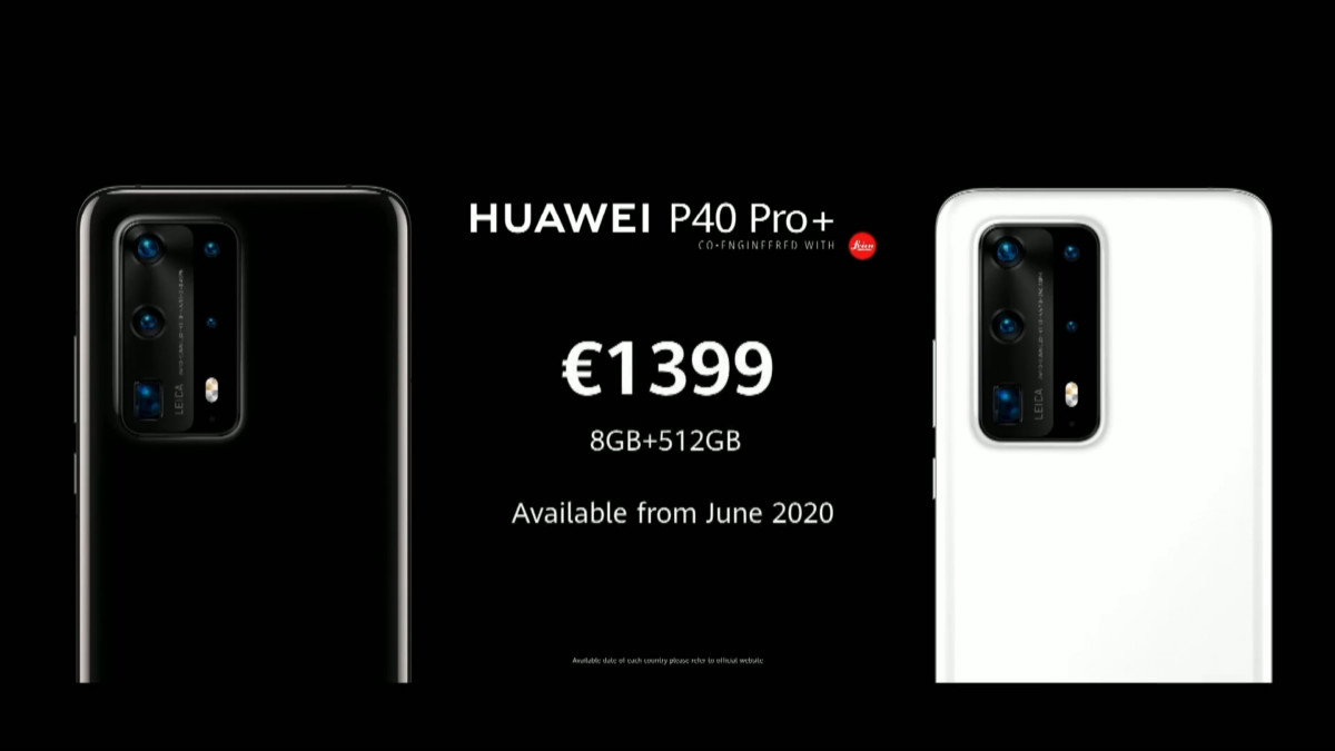 Le prix du Huawei P40 Pro+
