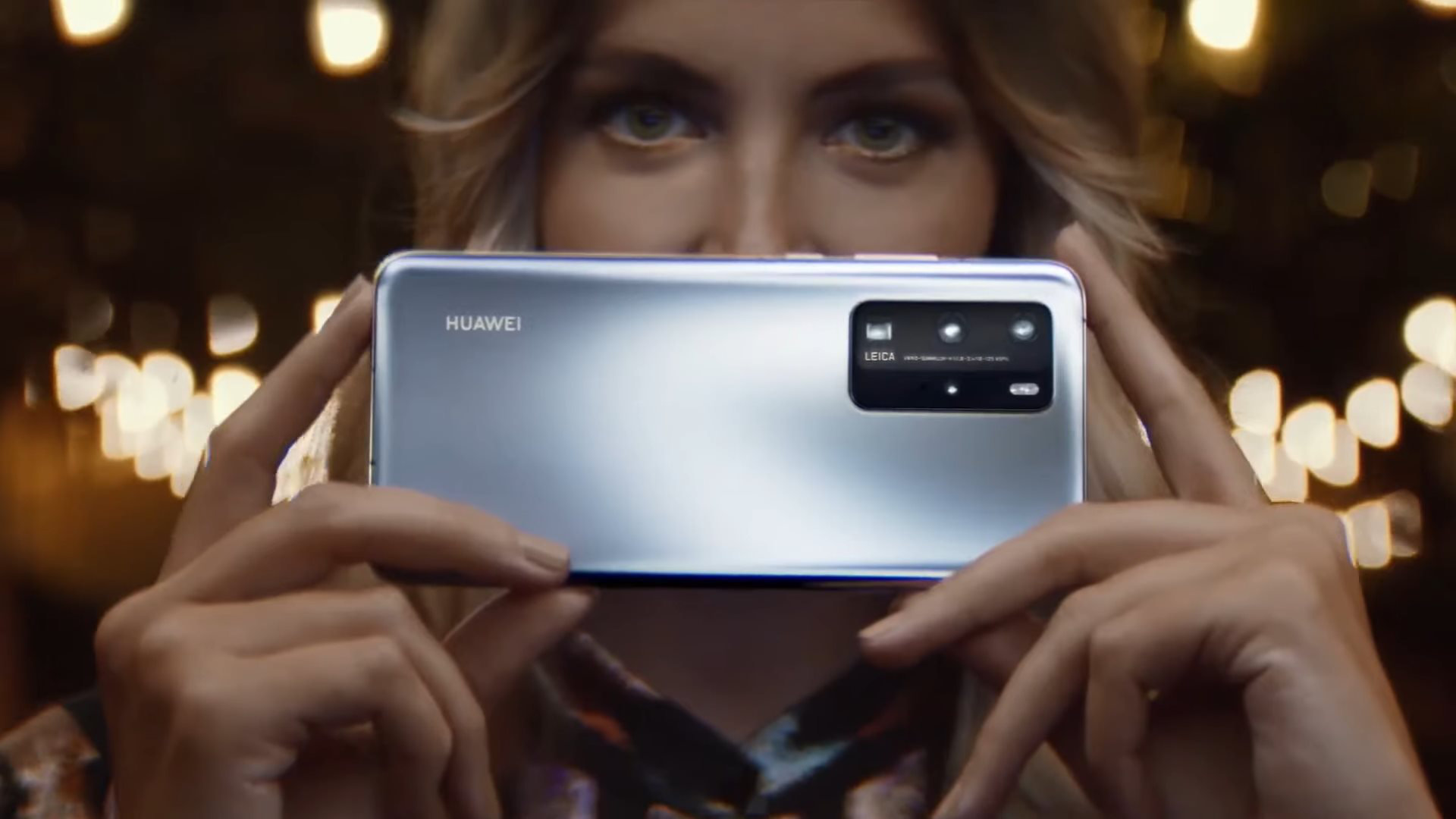 Huawei P40 Pro de dos, publicité